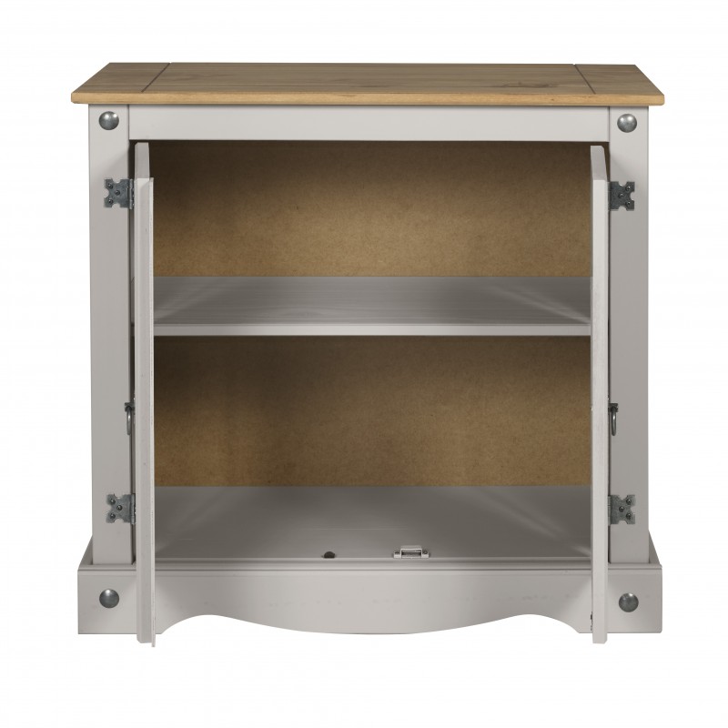 Corona Grey Wax 2 Door Cupboard